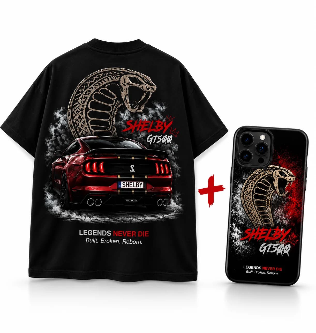 Комбо: Oversize тениска и калъф Shelby